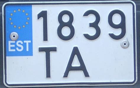 estonia d1 plates.